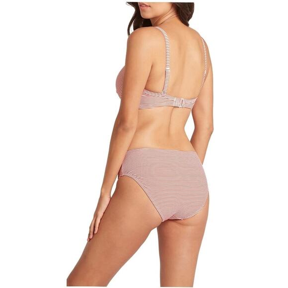 Nwtg Sea Level Positano Stripe Cross Bikini Bottom Size 4 - Picture 8 of 8